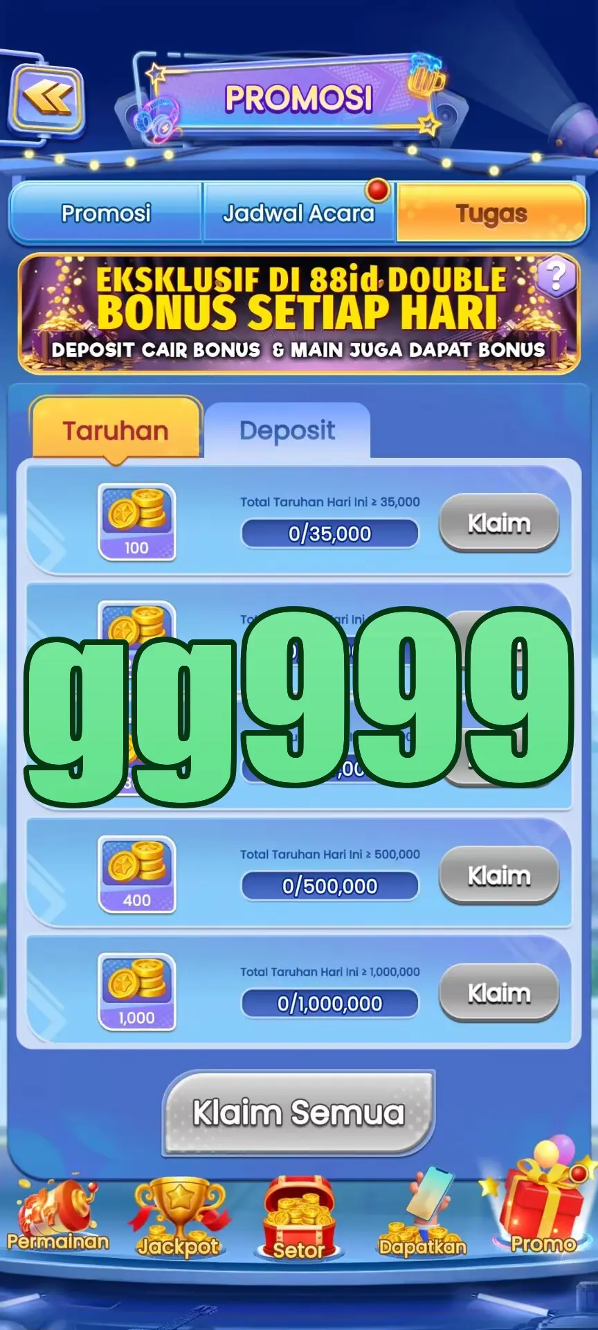 gg999 Tangkapan Layar Resmi APK